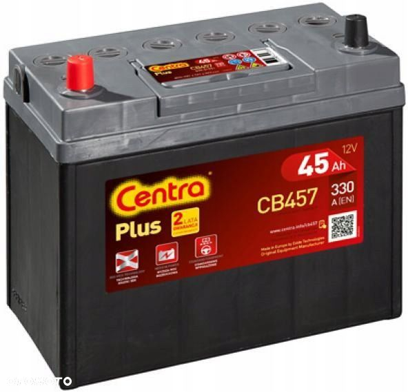 Akumulator Centra Plus CB457 45Ah 330A L+ MOŻLIWY DOWÓZ MONTAŻ