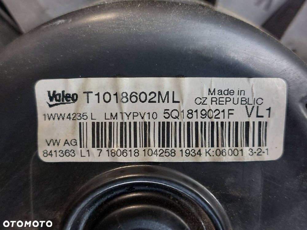DMUCHAWA WENTYLATOR NAWIEWU + REZYSTOR OCTAVIA III 5Q1819021F 5Q0907521C - 2