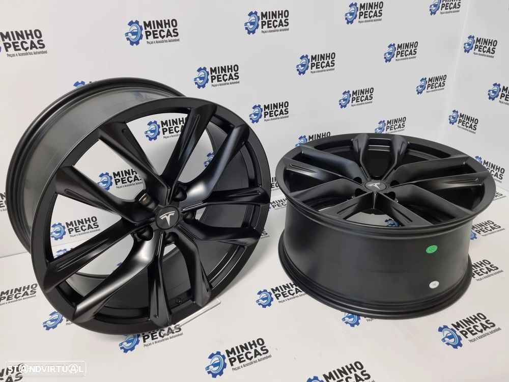 Jantes Tesla Model 3 T Sportline em 21 (5x120) Matt Black - 6