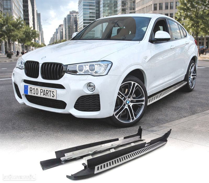 ESTRIBOS LATERAIS BMW X4 F26 14- AÇO INOX - 1