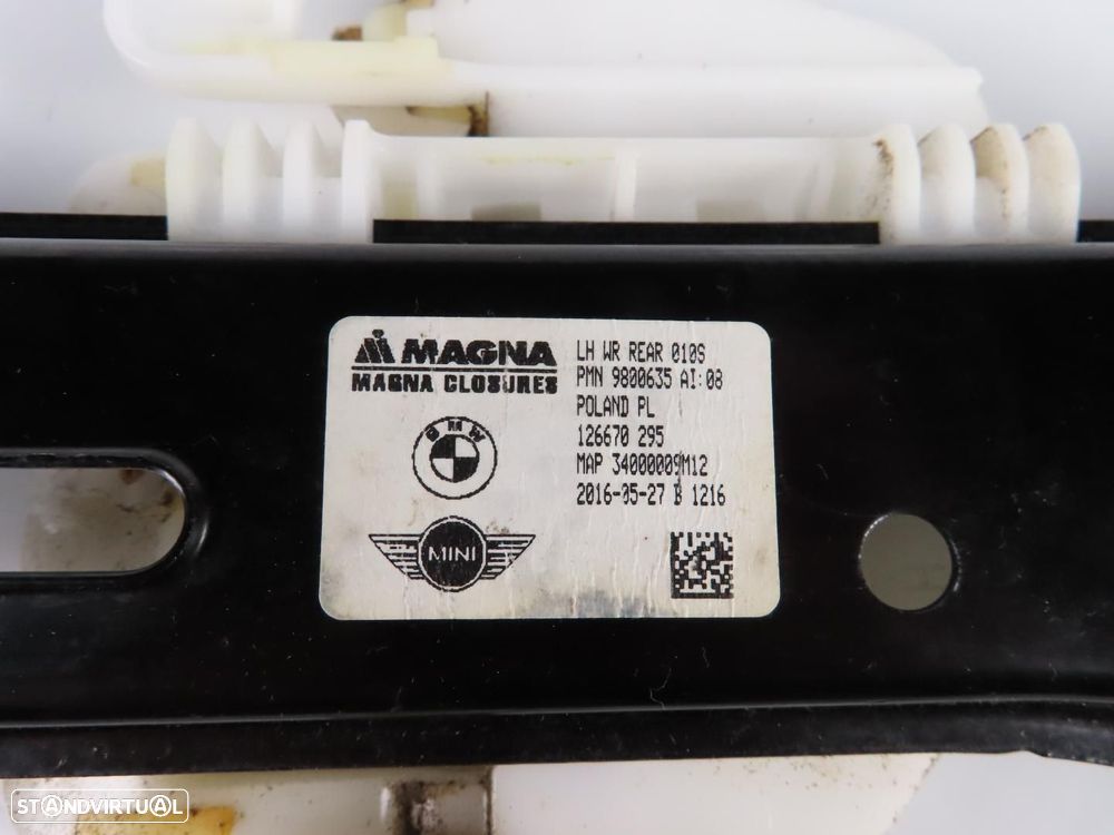 Elevador da Porta Sem Motor Esquerdo/Trás Usado / Original MINI MINI COUNTRYMAN... - 3