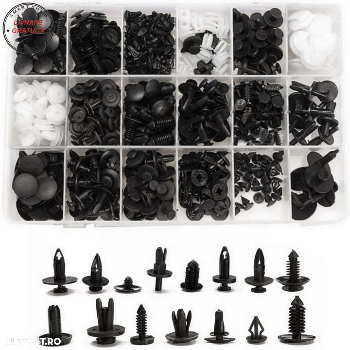 Set 415 Piese Cleme de Fixare Protectie Clipsuri Auto- livrare gratuita - 5