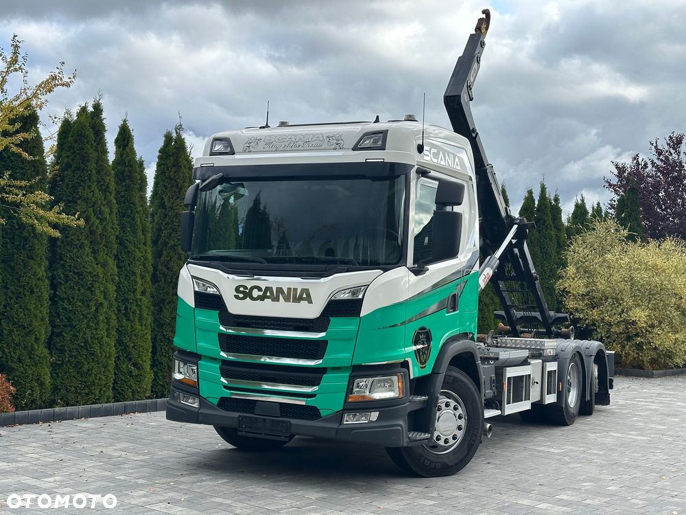 Scania / G450 / 6X2 / HAKOWIEC / HYVA 22.60.SK  / Oś-SKRĘTNA-PODNOSZONA / - 3