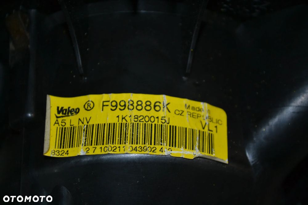 VW AUDI SEAT SKODA WENTYLATOR NAWIEWU WNĘTRZA OGRZEWANIA KLIMATYZACJI 1K1820015J - 3