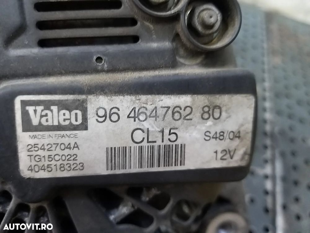 Alternator 1.4 hdi citroen c3 9646476280 2542704a tg15c022 - 2