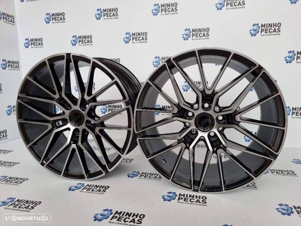Jantes Japan Racing (JR38) em 18" (5x112) Black Polish - 3