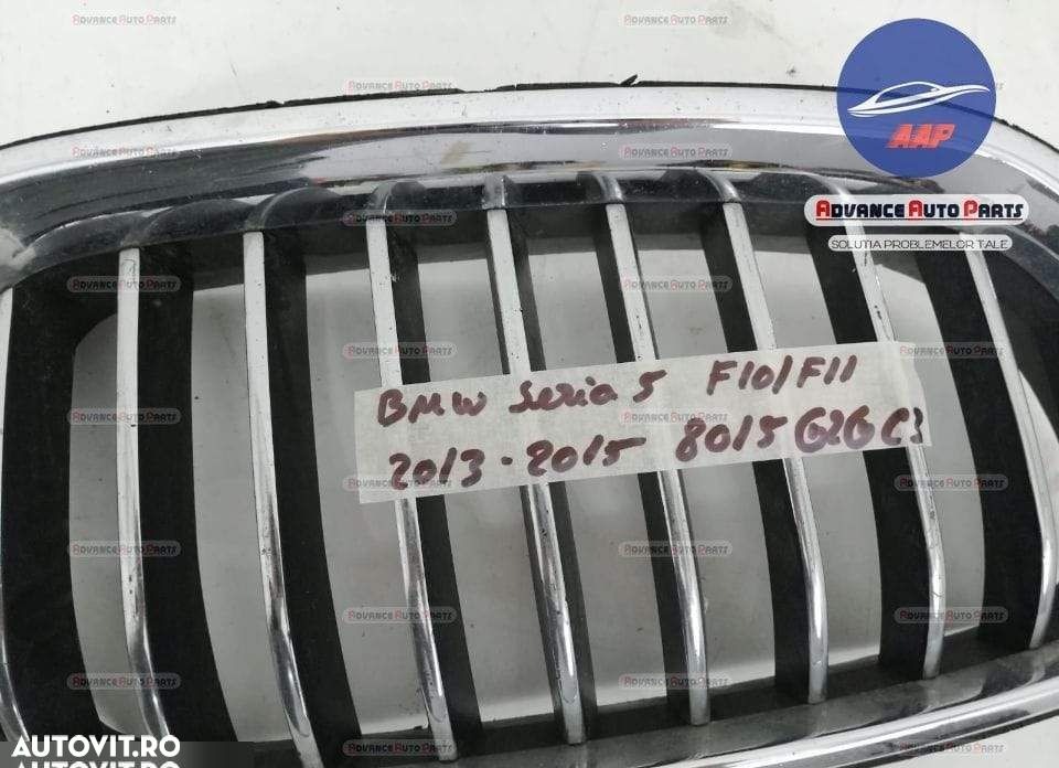 Grila centrala dreapta originala BMW Seria 5 F10 [facelift] 2013 2014 - 7