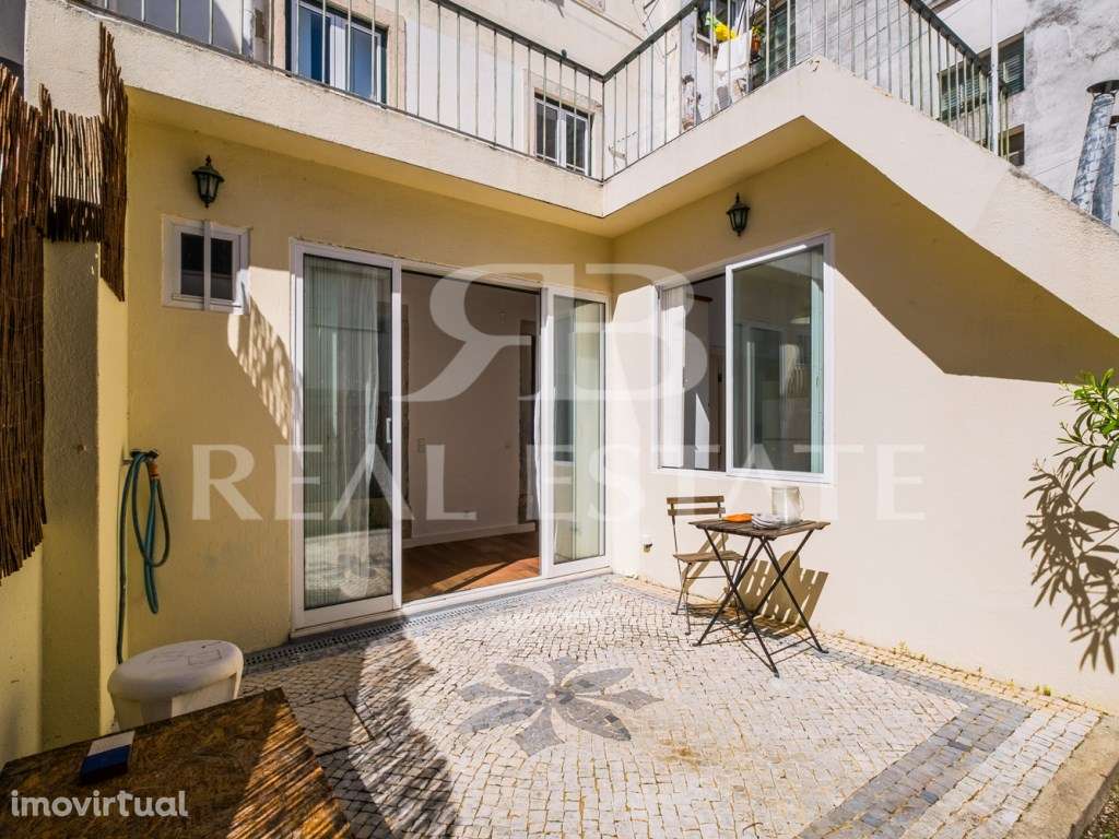 T1 com 2 terraços no PRINCIPE REAL / PRAÇA DAS FLORES - coração da ... - Grande imagem: 3/33