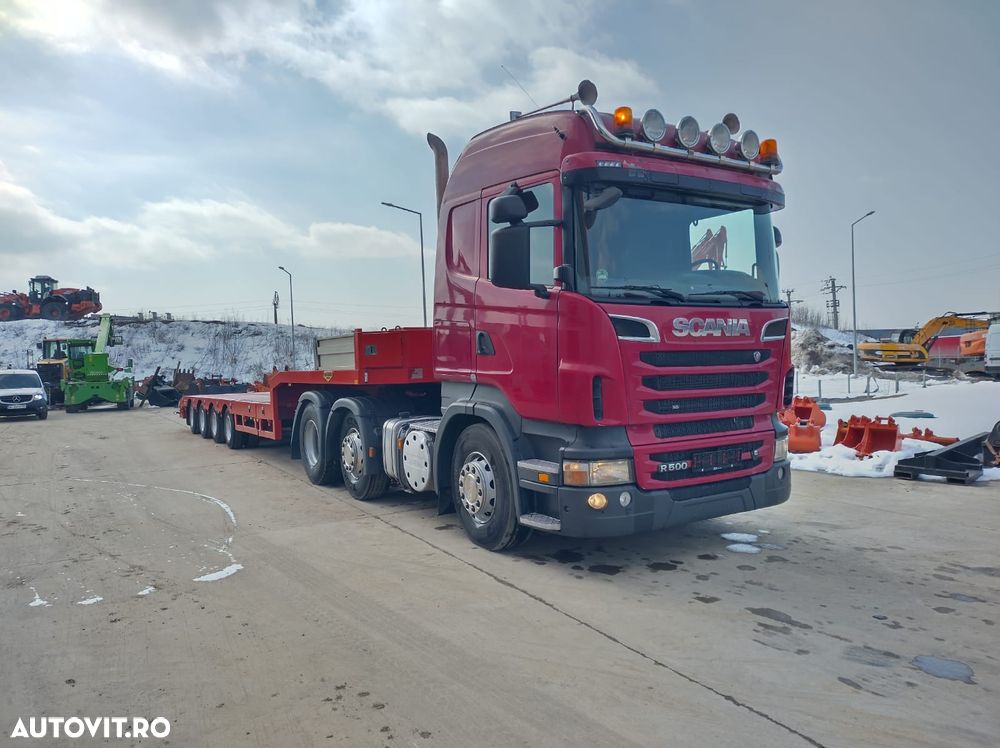 Broshuis 4AUO-4 axe, EXTENSIBILA, 2 axe viratoare, axe GIGANT, Masa propie 10,8t, Carte identitate RAR, inaltime podea 0,89m, lungime podea 9m, latime 2,55m, extensibila lateral la 3m-PROMOTIE 29.000 EUR+Tva - 15