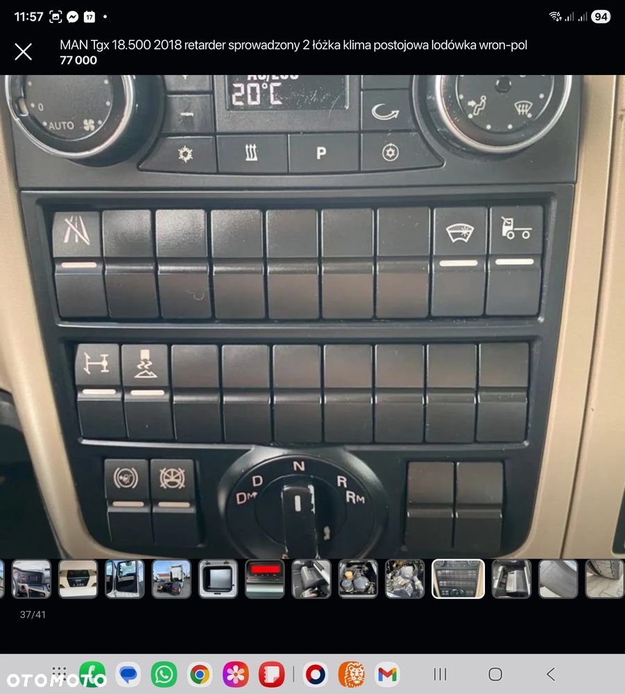MAN Tgx 18.500 mały przebieg 2017 retarder sprowadzony 2 łóżka serwis lodówka wron-pol - 37