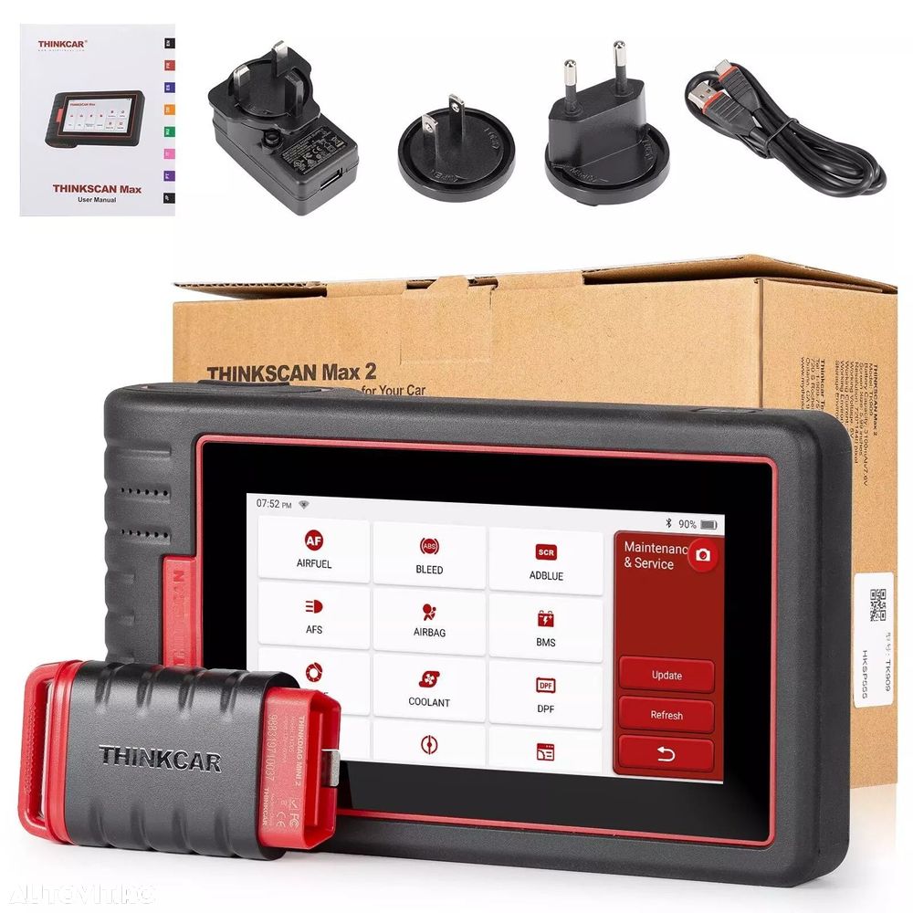 Tester auto THINKSCAN MAX 2: Codare ECU, diagnoza, 28+ functii, BT - 8