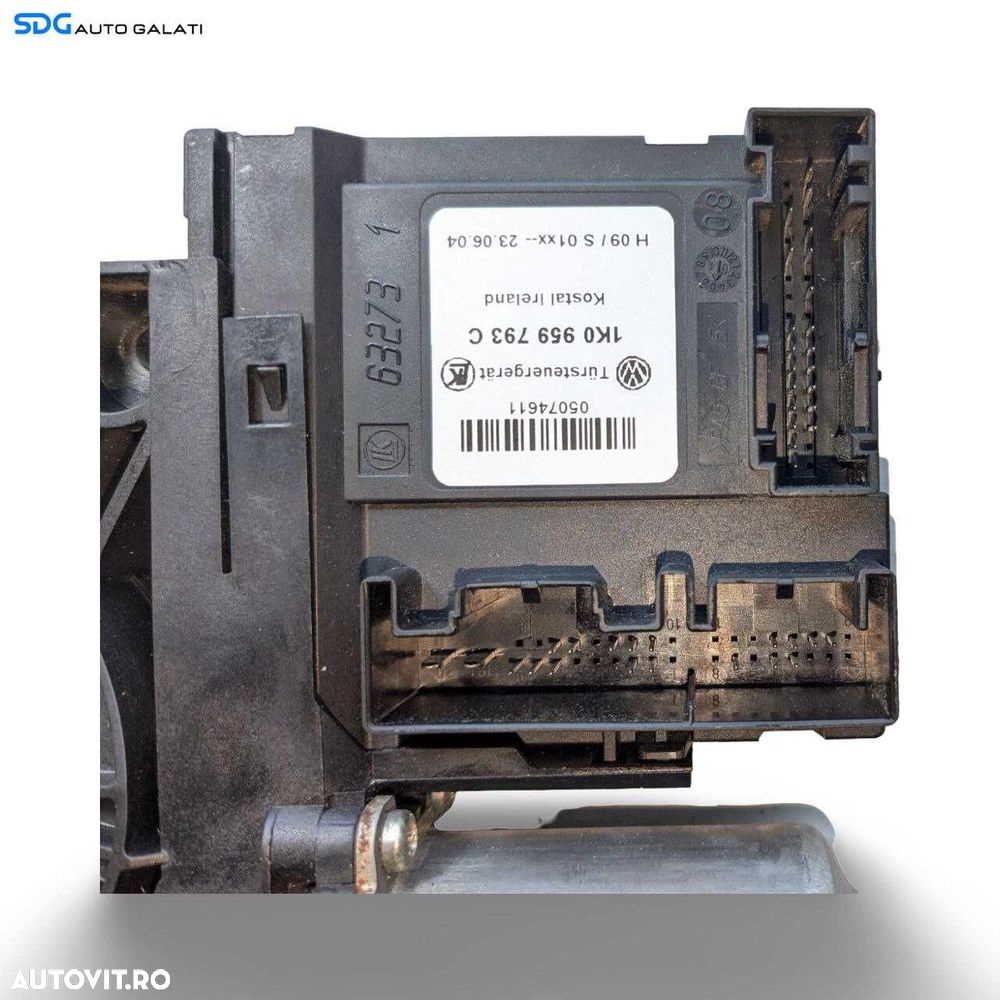 Motoras Macara Electrica pentru Geam Sticla Usa Portiera Stanga Fata Volkswagen Golf 5 2004 - 2008 Cod 1K0959701E 1K0959793C [L9928] - 3