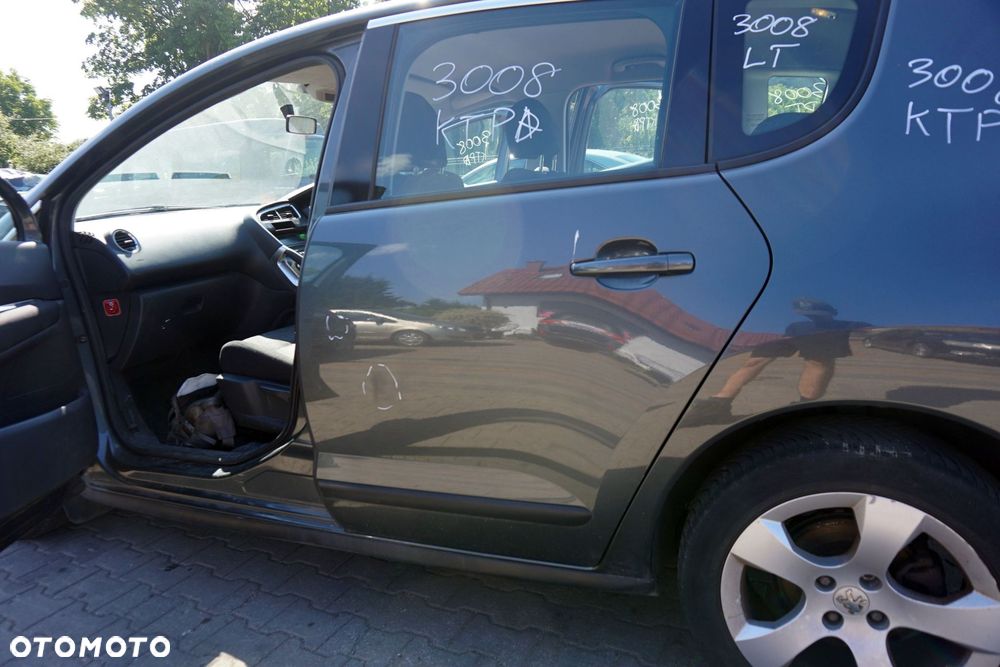 DRZWI TYLNE LEWE 3008 I KTPD  SZARY PEUGEOT 2009-2013 - 4