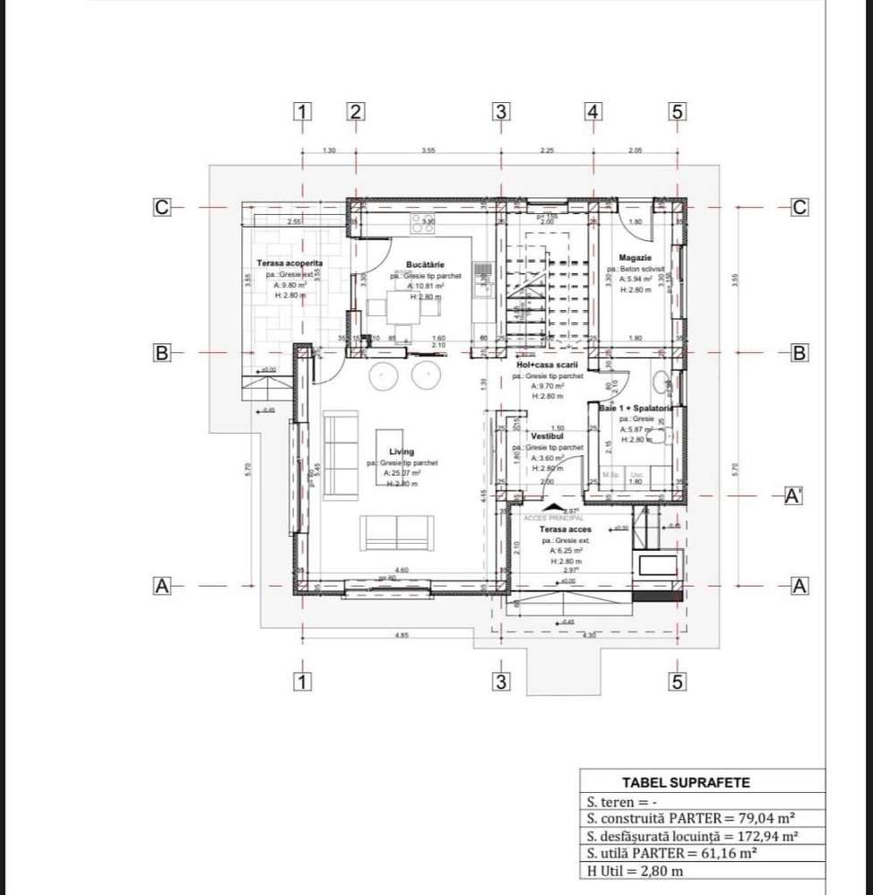 530 mp teren!3 BAI!134 mp utili!MAGAZIE!Dressing!Vila Rediu-Breazu - Imagine principală: 4/5