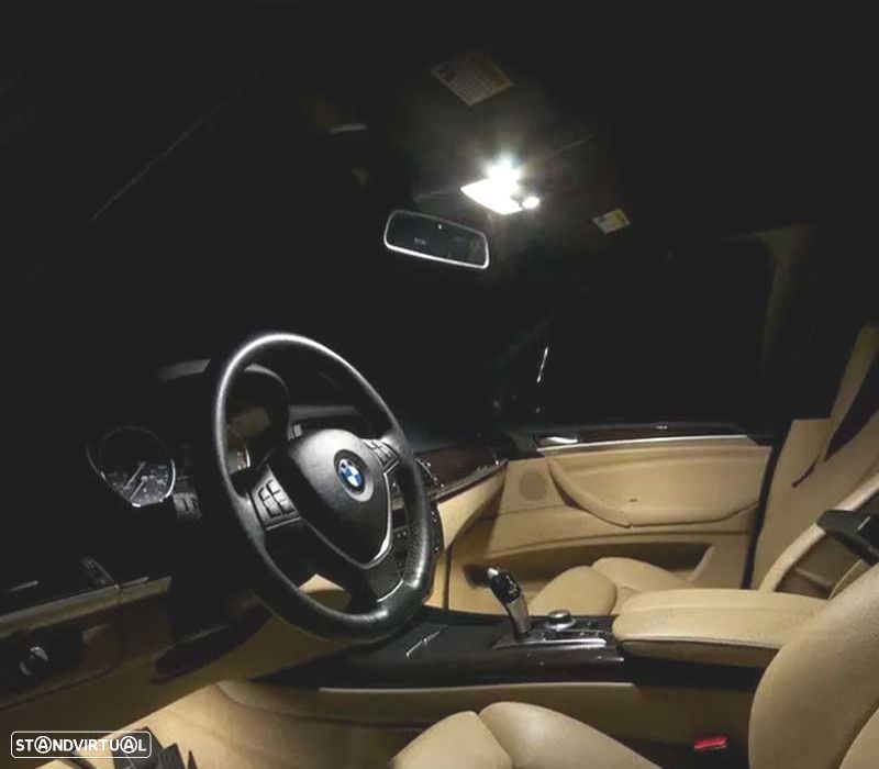 KIT COMPLETO 23 LAMPADAS LED INTERIOR BMW X5 E70 M XDRIVE 30I XDRIVE30I M XDRIVE35D 35I 48I 50I 07-1 - 5