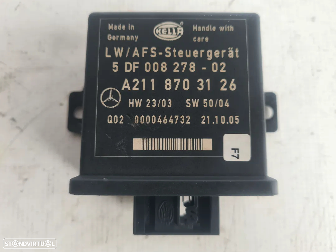 CENTRALINA NIVEL LUZ LUZES FAROIS OTICA OTICAS HALOGENEO XENON BIXENON A2118703126 2118703126 MERCEDES BENZ CLASS E W211 E220 CDI 150CV OM646961 646961 - 4