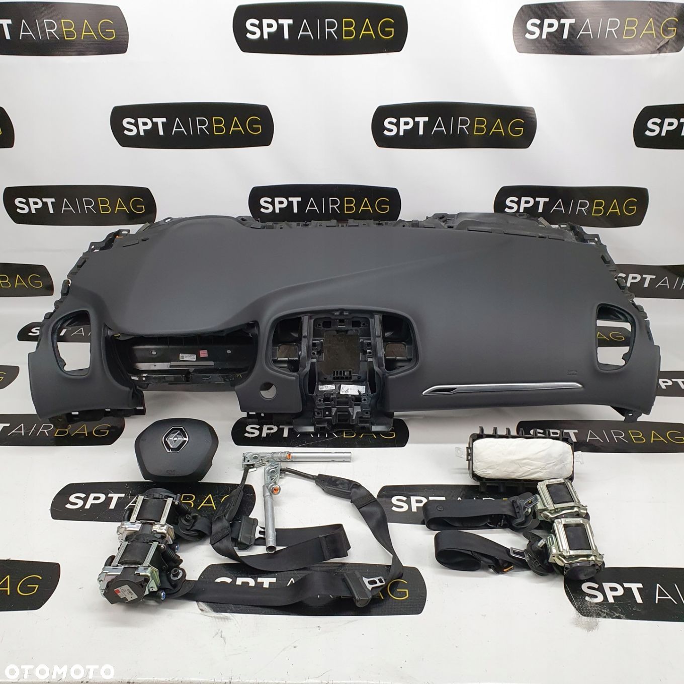RENAULT SCENIC IV DESKA ROZDZIELCZA KONSOLA KOKPIT PULPIT PODUSZKI AIRBAG AIR BAG PASY KIT SET - 1
