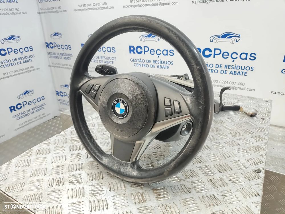 Volante Original Multifunções Comandos Airbag BMW Serie 5 E60 Sedan E61 Touring 2004 - 2010 - 4