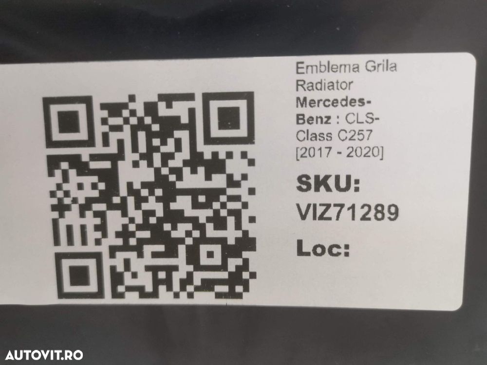 Emblema Grila Radiator Mercedes-Benz  CLS-Class C257 2017 2018 2019 20 - 4