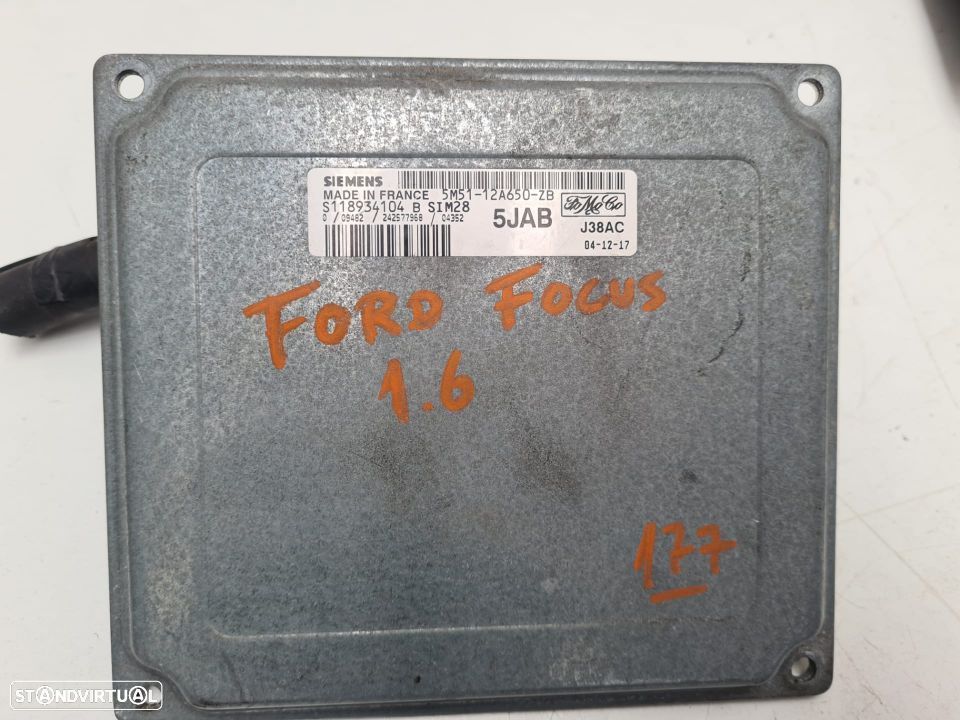 FORD FOCUS 1.6 2004 | CENTRALINA - SIEMENS | Ref: S118934104 B 5M51-12A650-ZB 5JAB; - 2