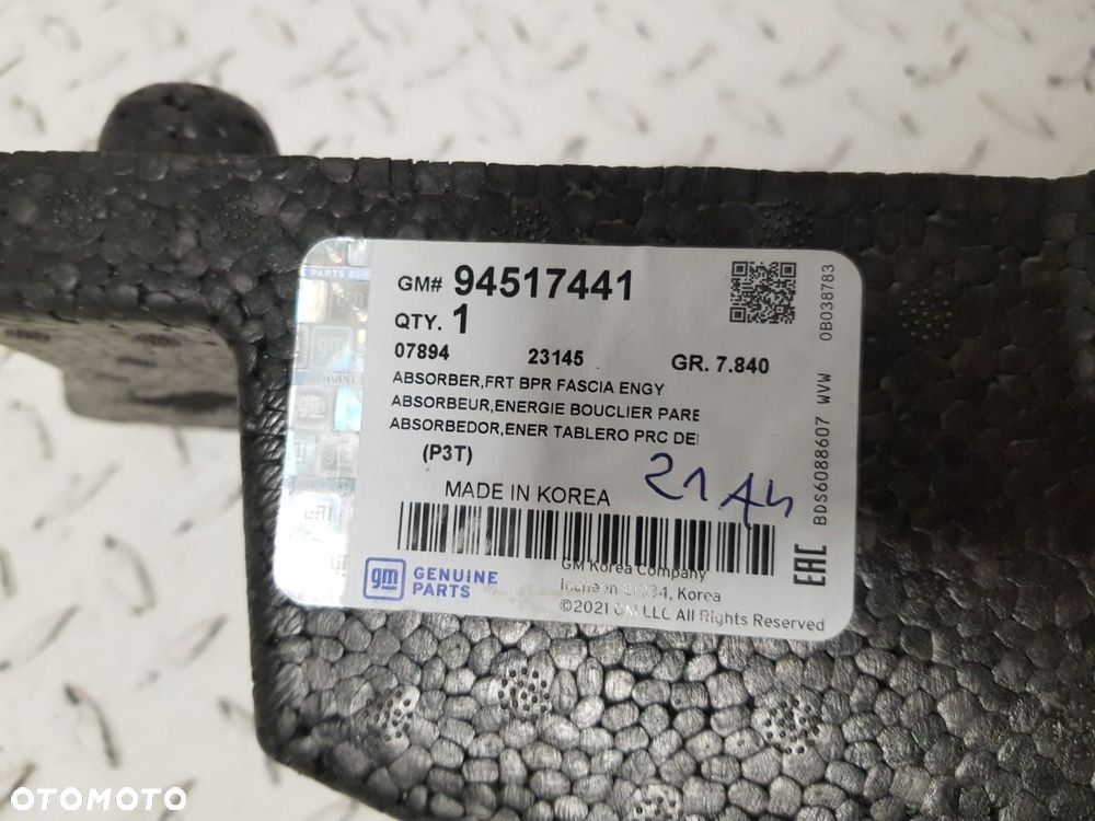 FABRYCZNIE NOWY ORYGINALNY PRZEDNI ABSORBER PRZÓD PIANKA OPEL MOKKA X 16-20 94517441 - 3