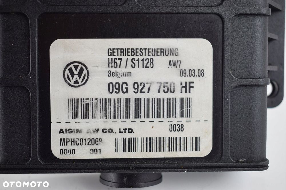 komputer * sterownik skrzyni vw polo 9n 09g927750hf - 3