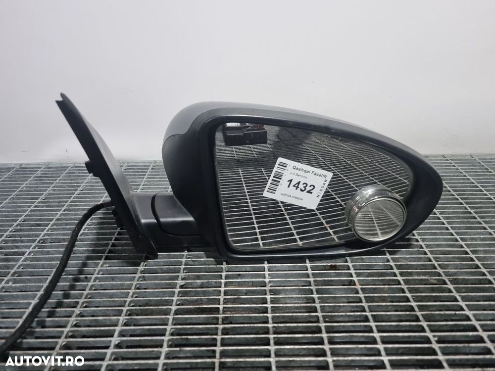 Oglinda dreapta Nissan Qashqai Facelift 2010 - 2013 4 Usi Faded Denim B52 (1432) Cu ... - 2