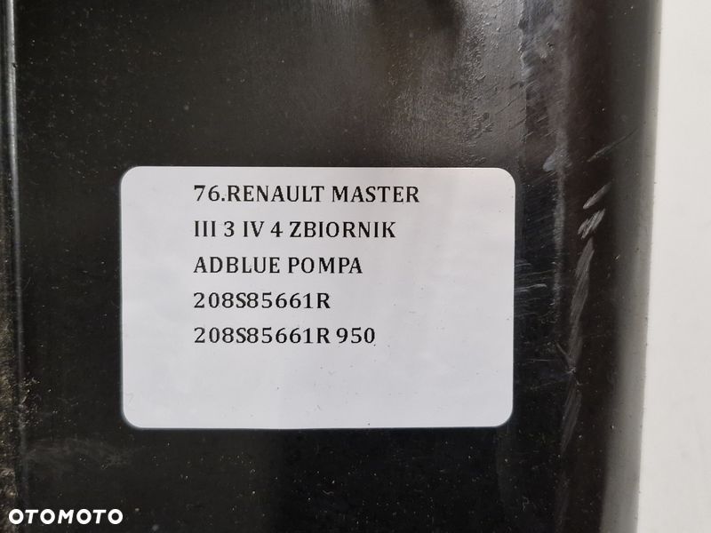 RENAULT MASTER III 3 IV 4 ZBIORNIK ADBLUE POMPA 208S85661R 208S85661R - 8