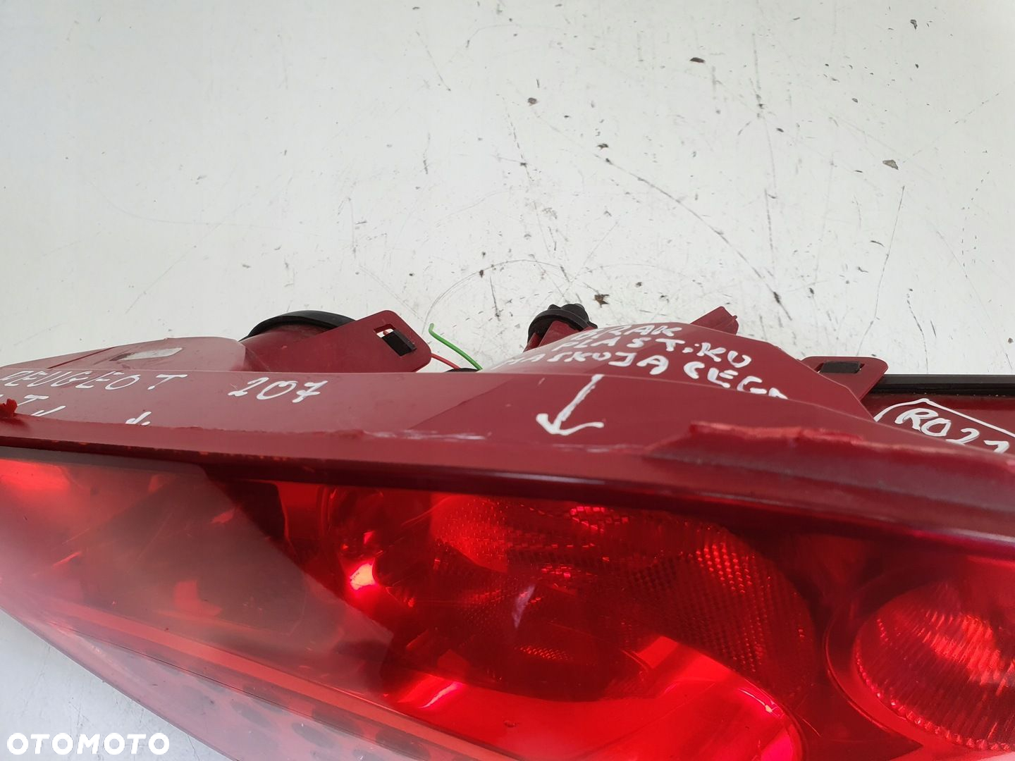 Peugeot 207 HB TYLNA LAMPA PRAWA prawy tył pasażera 9649986580 - 5