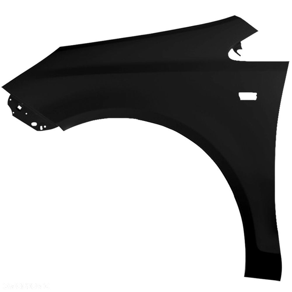 BLU Błotnik OPEL CORSA D lewy przód 2006-2014 ocynk surowy do lakierowania - 2