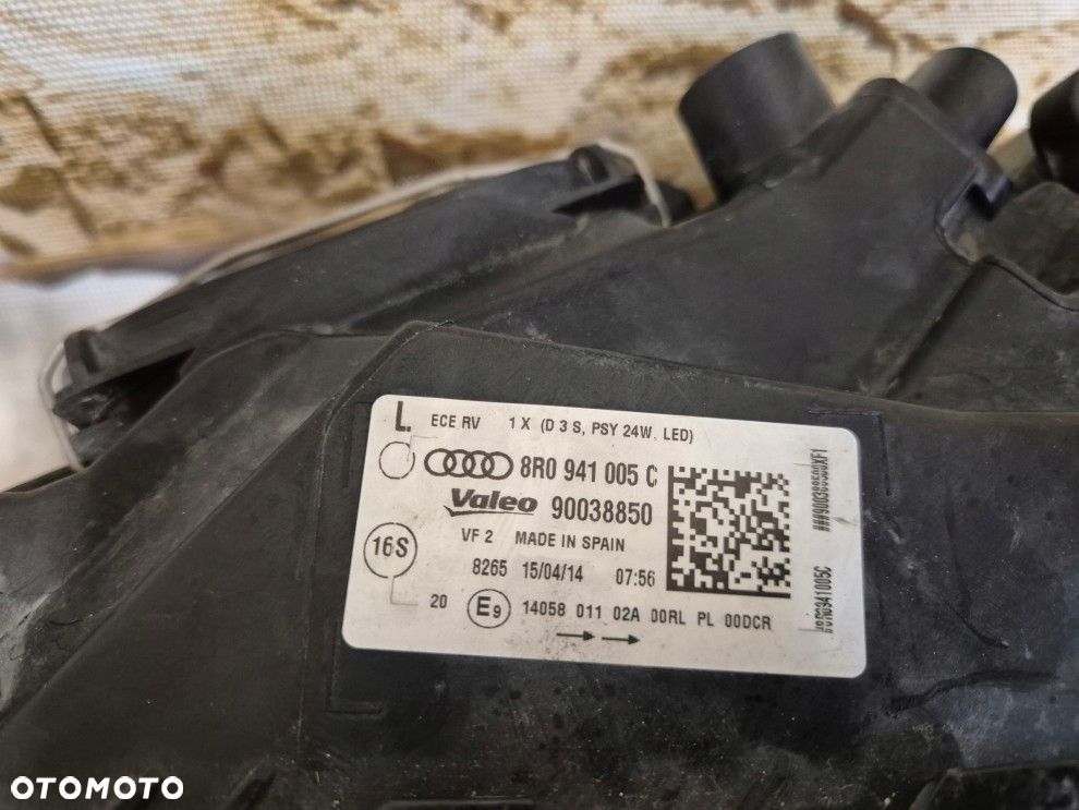 audi q5 8r0941005c lift xenon nie skrętny z led europa lewa lampa - 3