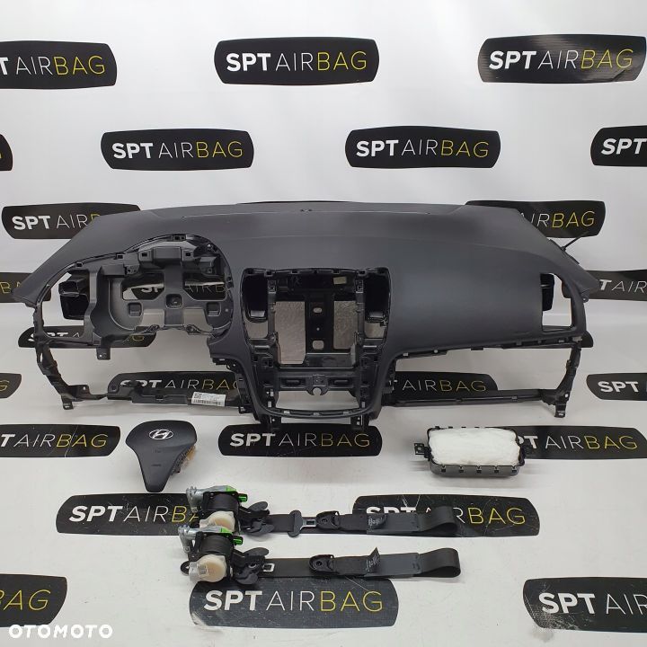 HYUNDAI ix20 DESKA ROZDZIELCZA KONSOLA KOKPIT PULPIT PODUSZKI AIRBAG AIR BAG PASY KIT SET - 1