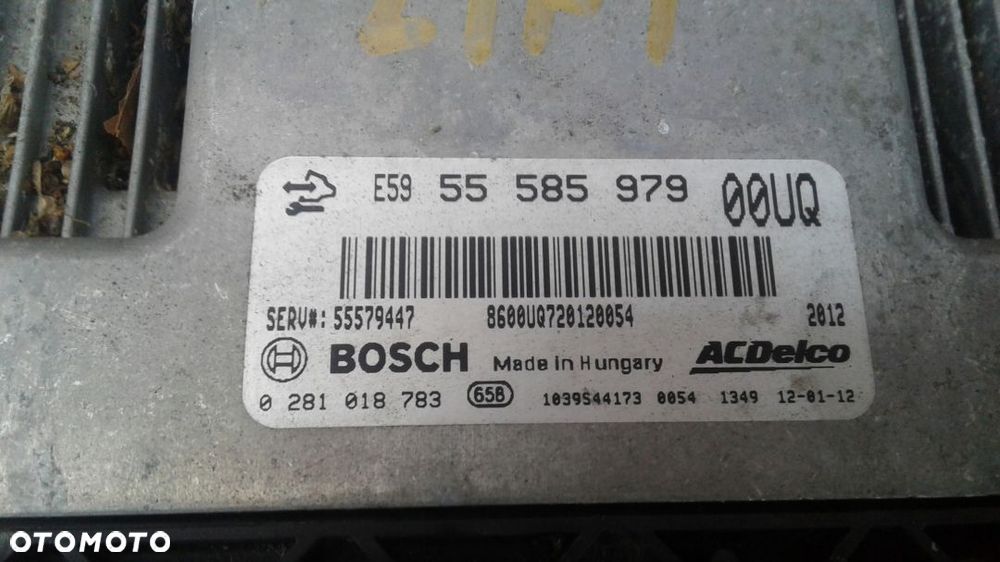 Sterownik komputer zestaw Corsa D lift 5558597900UQ - 5