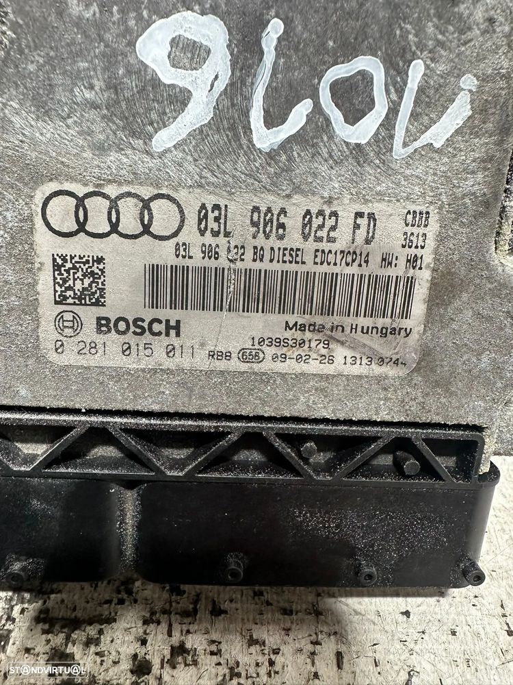 .Centralina Motor Bosch VW VAG Audi 2.0 TDi CBB 03L906022FD 0281015011 2004 - 2014 - 8