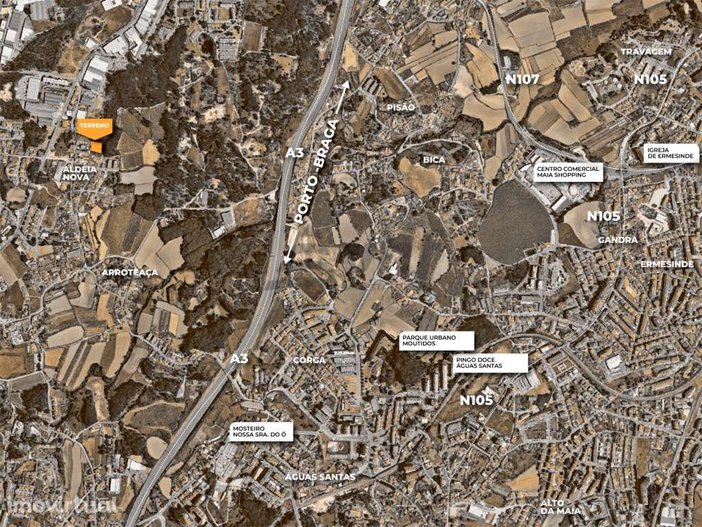 Terreno Milheiros com projeto aprovado - Oportunidade de investimento - Grande imagem: 3/17