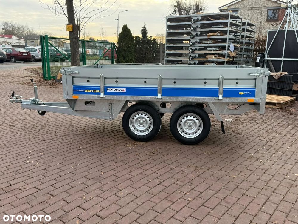 Inny Przyczepa Vesta 26HDA Hochlader  DMC 750 kg 260x150x38 2 osie spawana rama koła pod spodem - 16