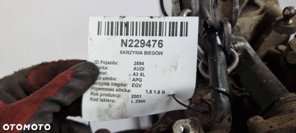 SKRZYNIA BIEGÓW AUDI A3 8L EGV - 5