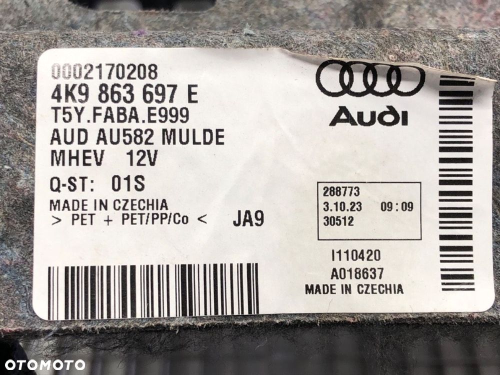 MATA WKŁAD BAGAŻNIKA  AUDI A6 C8 Avant (4A5) 2018 - 2022 40 TDI Mild Hybrid quattro 150 kW [204 - 4