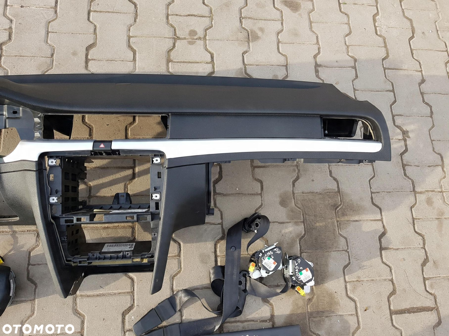 SKODA SUPERB 2 II 08-12r DESKA ROZDZIELCZA KONSOLA PASY PODUSZKI AIRBAG - 4