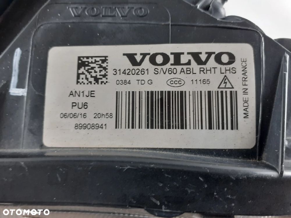 Lampa lewa Volvo S60 V60 bi-xenon skr. 2013-18 r. - 11