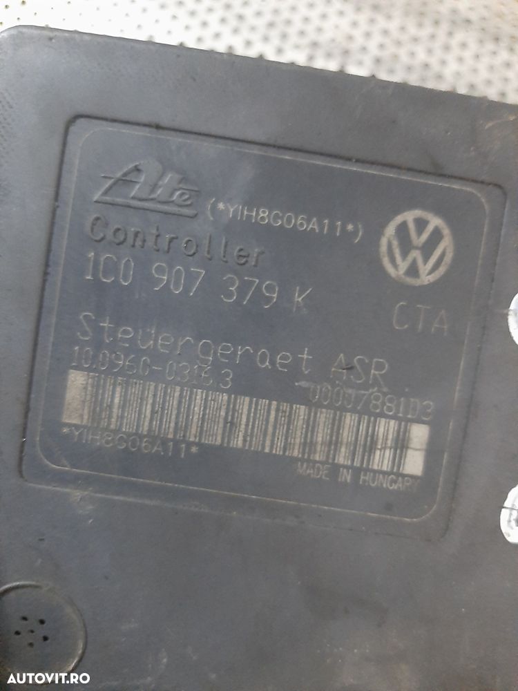 Modul Pompa Unitate ABS Skoda Octavia 2 Seat Leon Altea Cod 1C0907379K Vanduta De Firma Cu Garantie - 4
