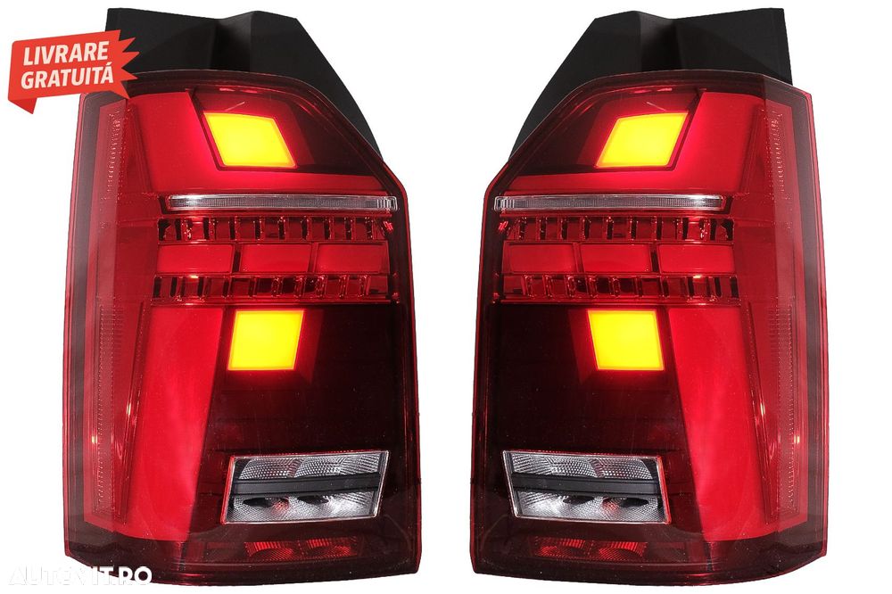 Stopuri Full LED compatibile cu VW Transporter T6 (2015-2020) Semnal Dinamic- livrare gratuita - 10