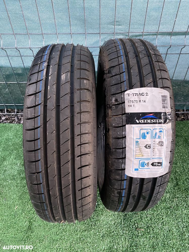 Set 2 Anvelope vară Vredestein T trac 2 175 70 R14 Neutilizate 0619 - 1