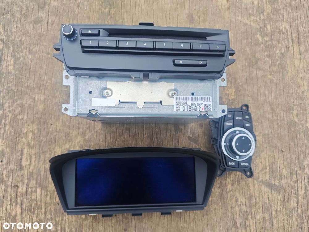 NAWIGACJA CZYTNIK WYŚWIETLACZ KOMPLET BMW 3 E90 E91 E92 E93 9211969 9249439 9283428 - 1