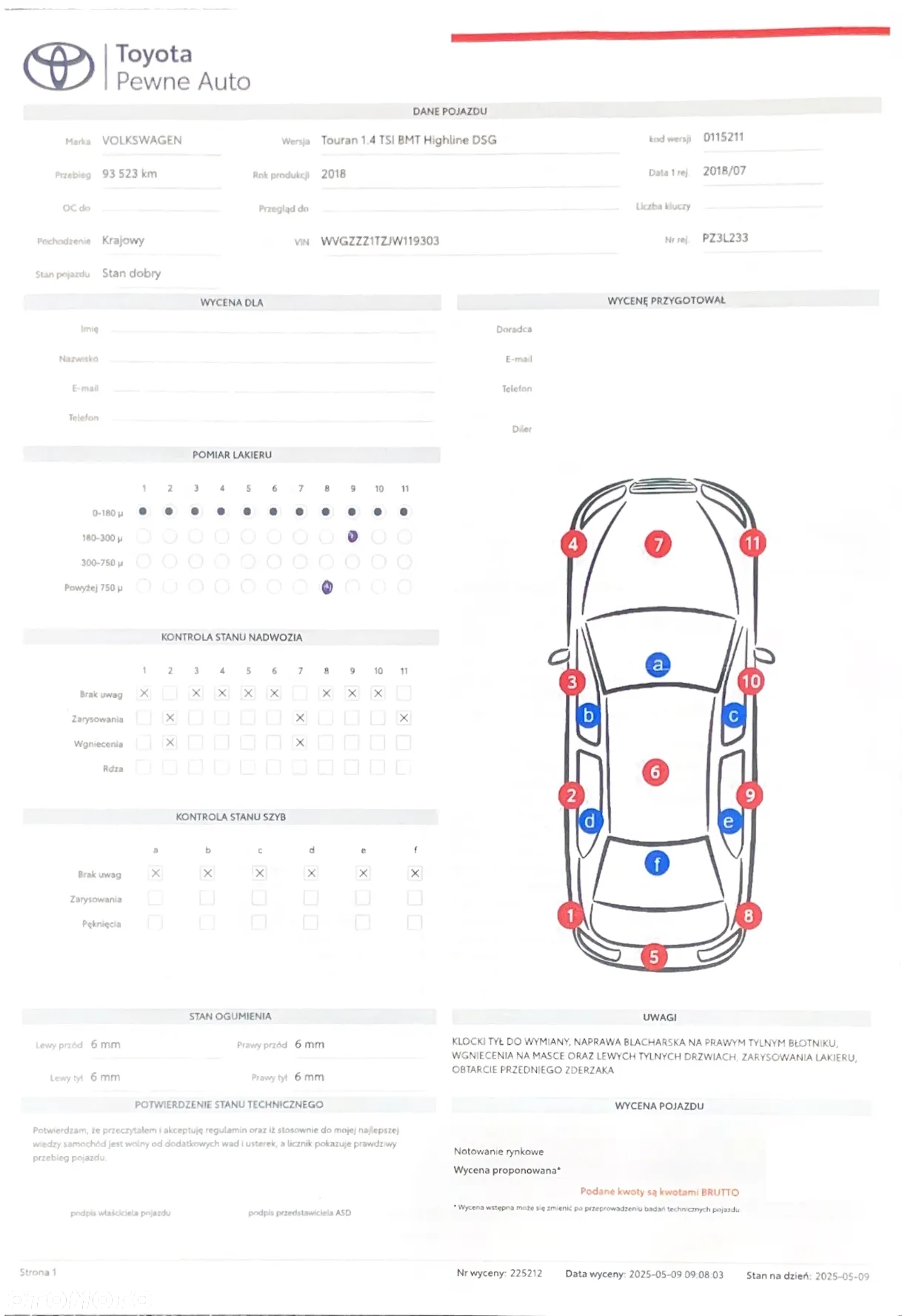 Volkswagen Touran 1.4 TSI BMT Highline DSG - 2
