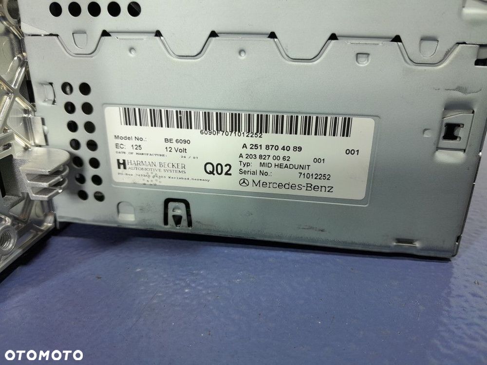 MERCEDES R W251 RADIO CD NAWIGACJA A2038270062 - 4