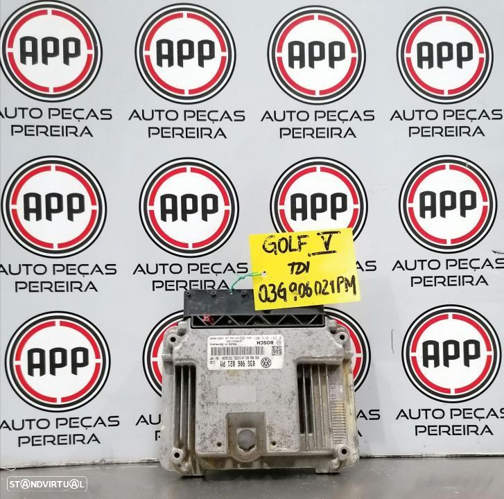 Centralina Golf 5, Leon 1P, Audi A3 8P 1.9 TDI referência 03G906021PM, 03G906021LS, 03G906021PL. - 2