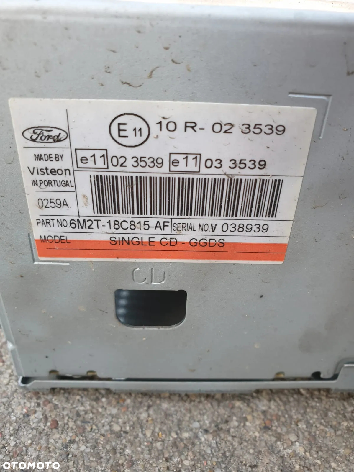 Radio Radioodtwarzacz CD MP3 Ford S-Max MK1 6M2T-18C815-AF - 5