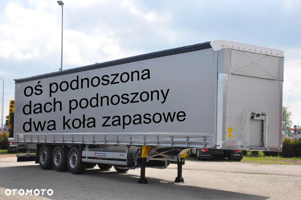 Schmitz Cargobull STANDARD PODNOSZONY DACH PODNOSZONA OŚ DWA KOŁA ZAPASOWE