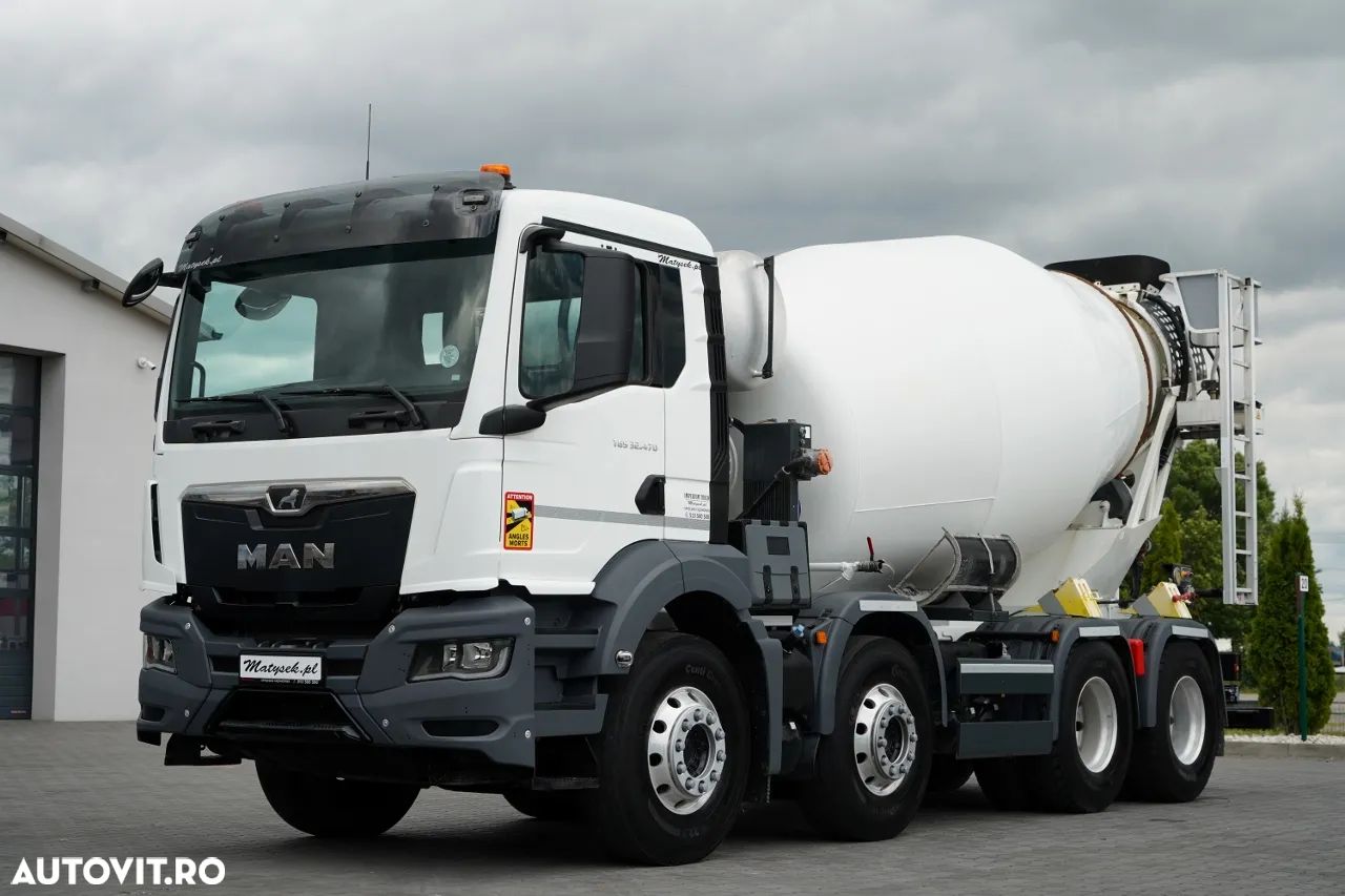 MAN TGS 32.470 / 8X4 / BETONIERĂ / 9 M3 / CIFA / JANTE DIN ALIAJ / EURO 6 / CONTRACT DE SERVICE POST-SERVICE - 1